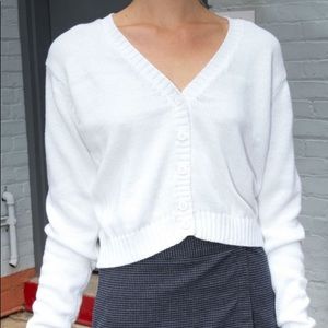 NWT white brandy melville billie sweater